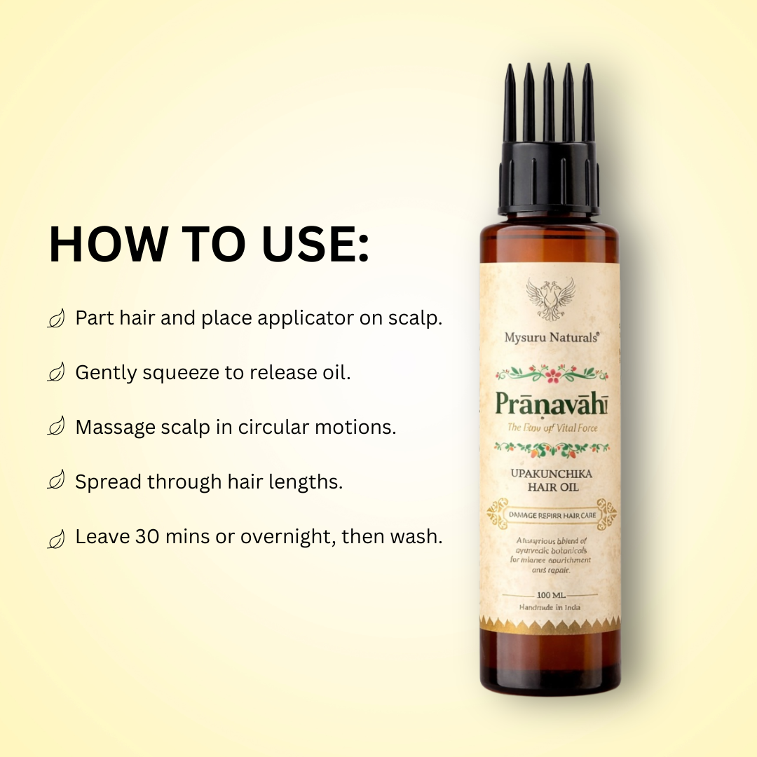 Pranavahi upakunchika hair oil