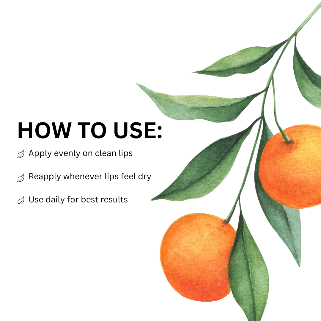 Orange lip balm