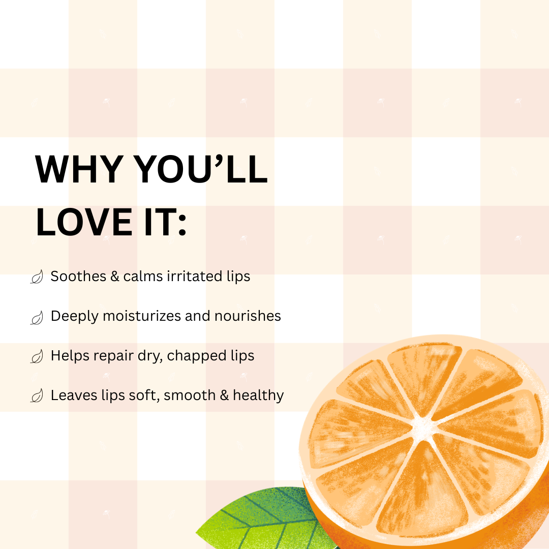Orange lip balm