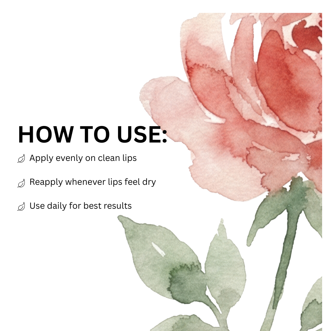 Rose luxury lip balm
