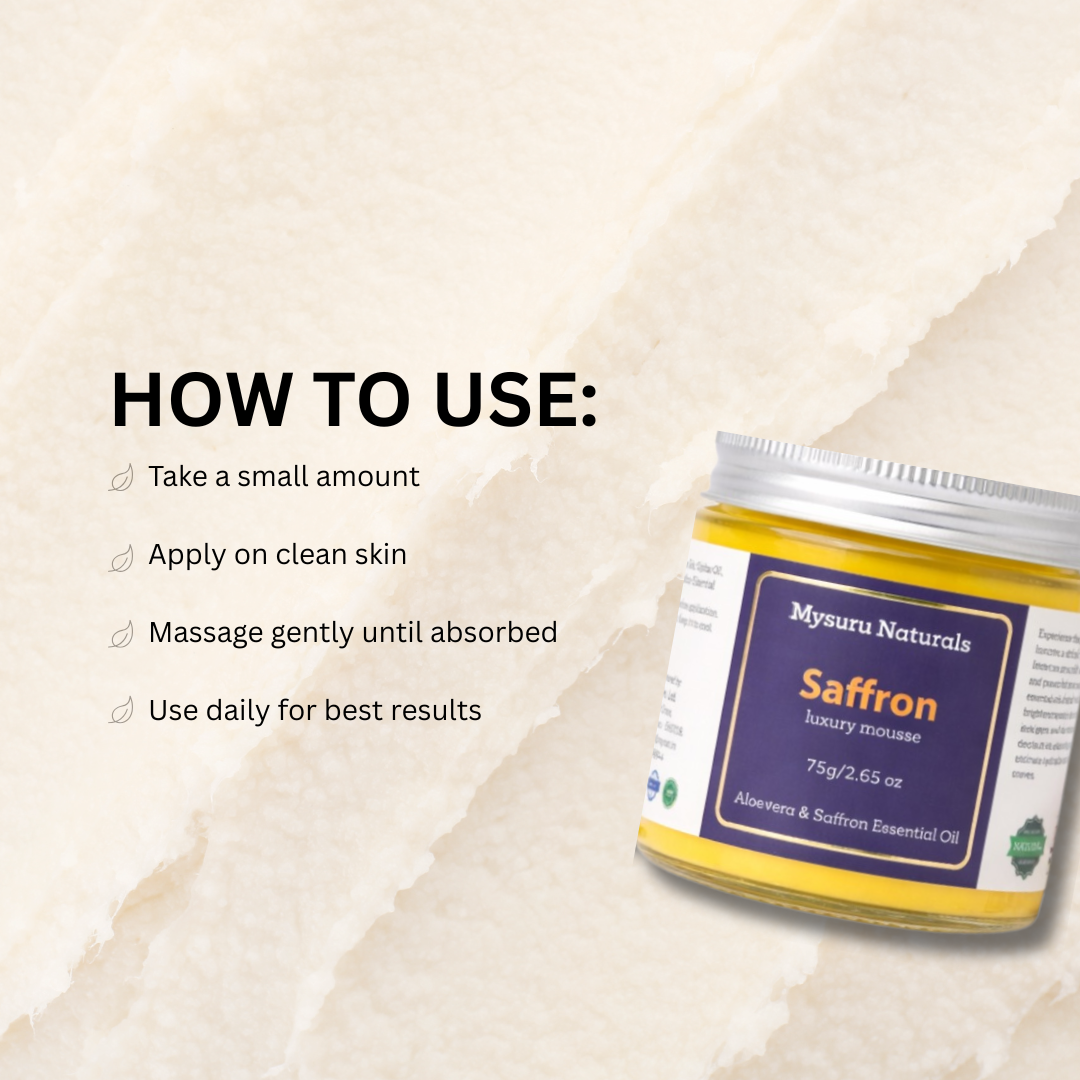 Saffron mousse